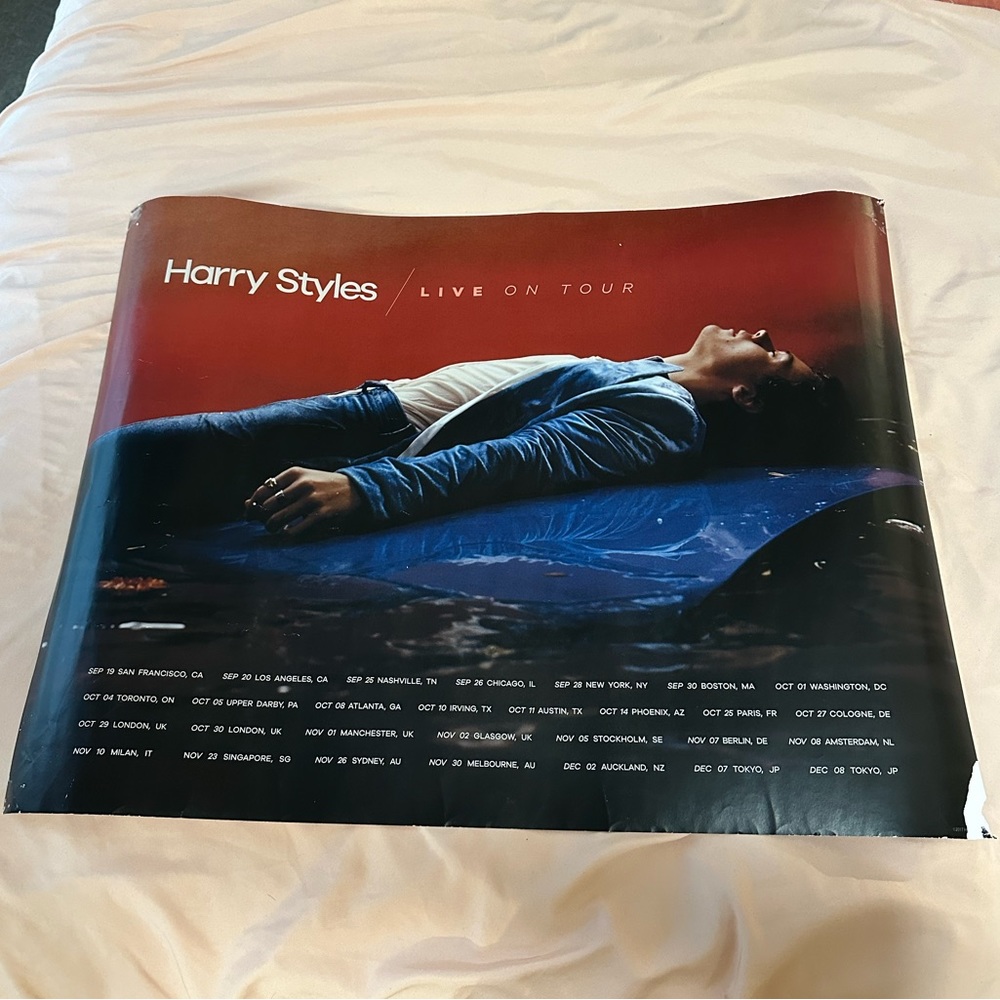 Harry Styles Live on Tour Poster